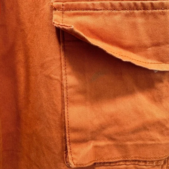 Akira Y3K Utility Chic Guardian Cargo Maxi Skirt S Orange String Elastic Waist - Picture 11 of 11